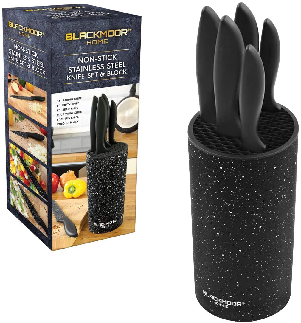 5 Piece Knife Set with Block