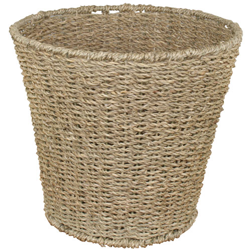 JVL Seagrass Waste Paper Basket Bin